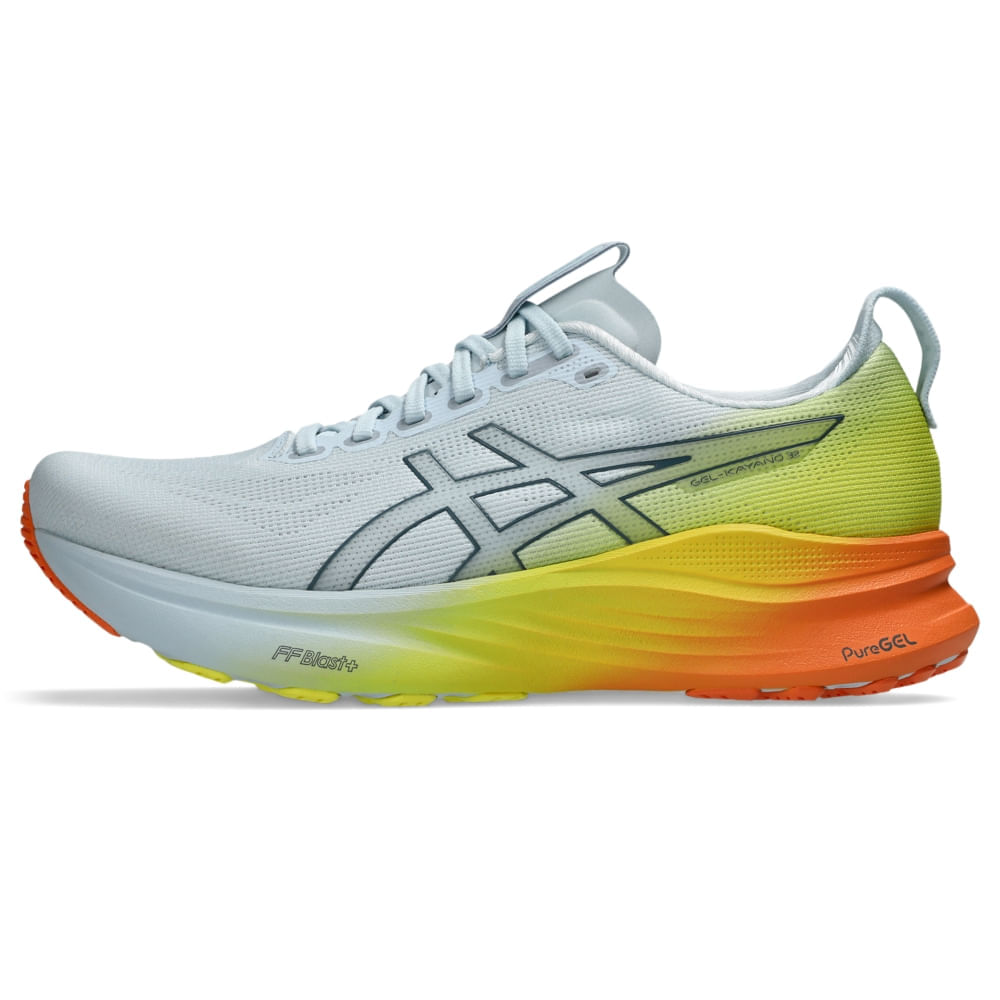 Tênis ASICS Gel-Kayano 32 - Masculino - Azul/Amarelo