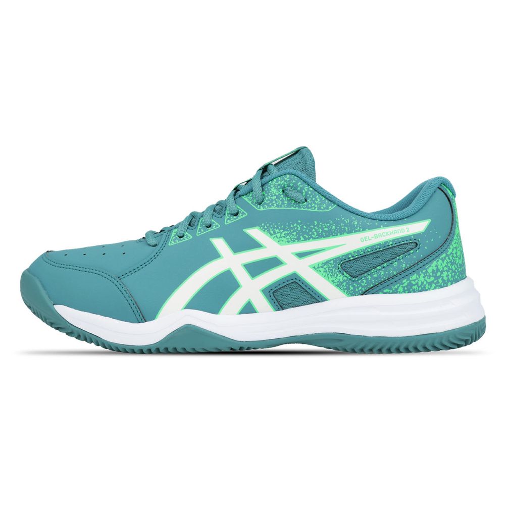 Tênis ASICS Gel-Backhand 2 Saibro - Masculino - Azul/Verde