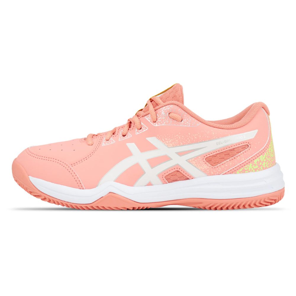 Tênis ASICS Gel-Backhand 2 Saibro - Feminino - Rosa/Branco