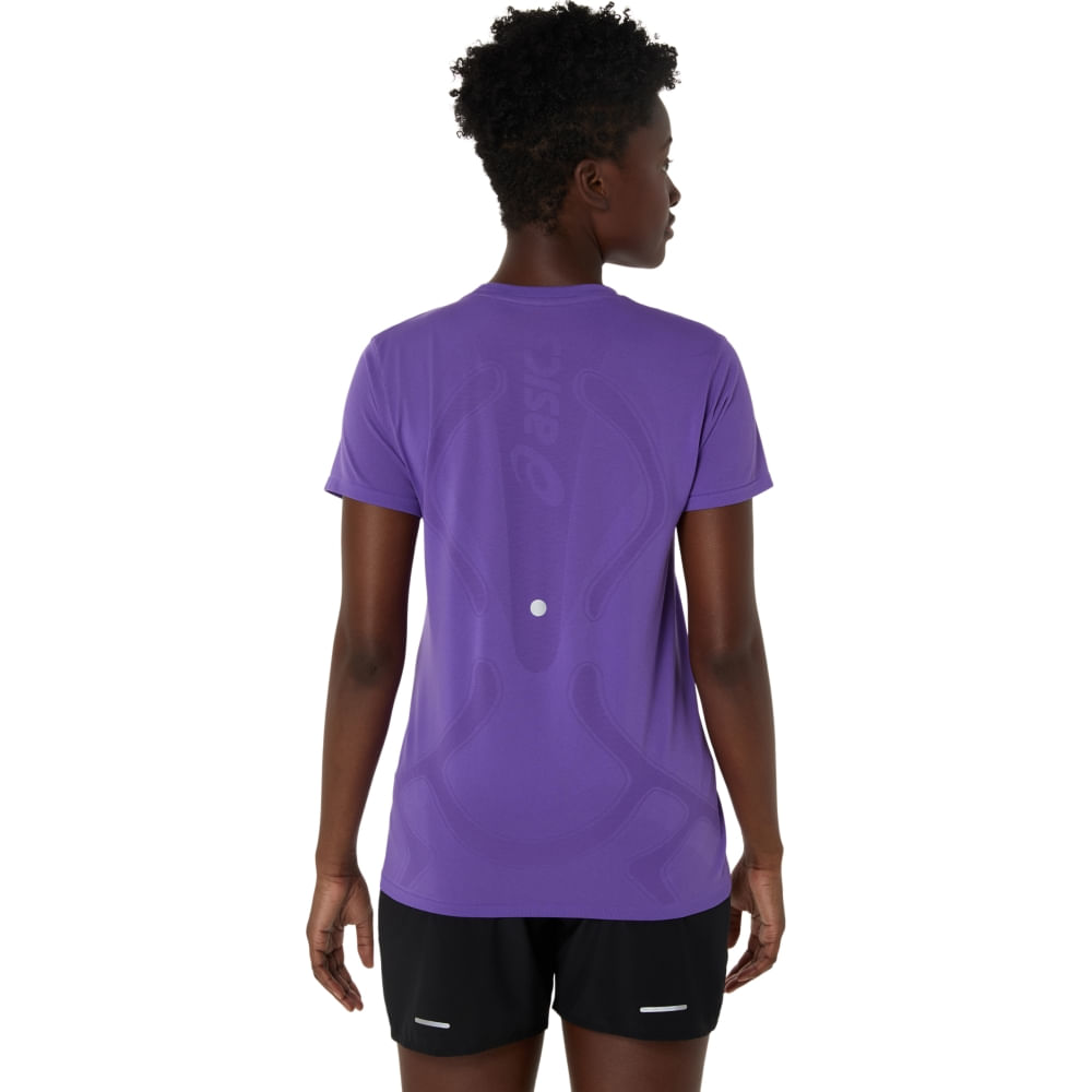 Camiseta ASICS Road Seamless - Feminino - Roxo - tam: 3G — foto 2