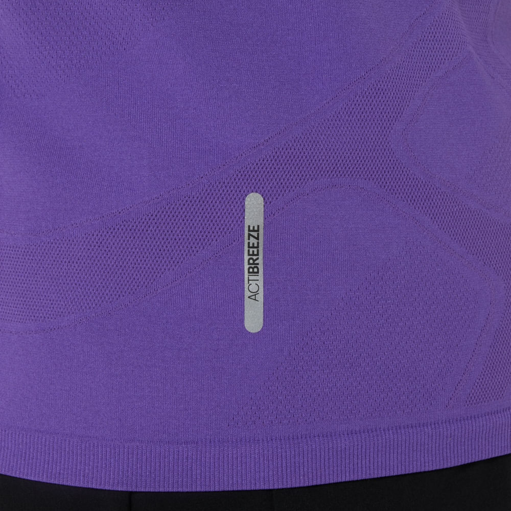 Camiseta ASICS Road Seamless - Feminino - Roxo - tam: 4G — foto 5