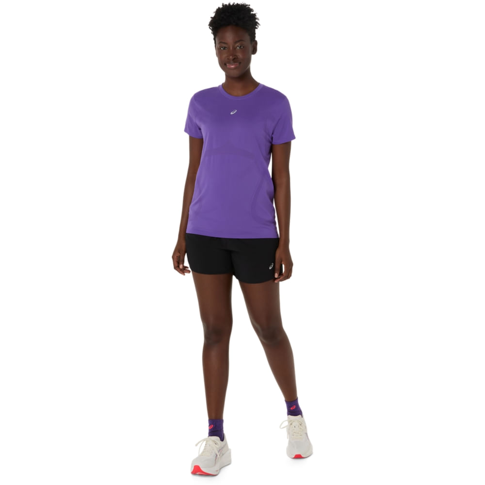 Camiseta ASICS Road Seamless - Feminino - Roxo - tam: 4G — foto 6