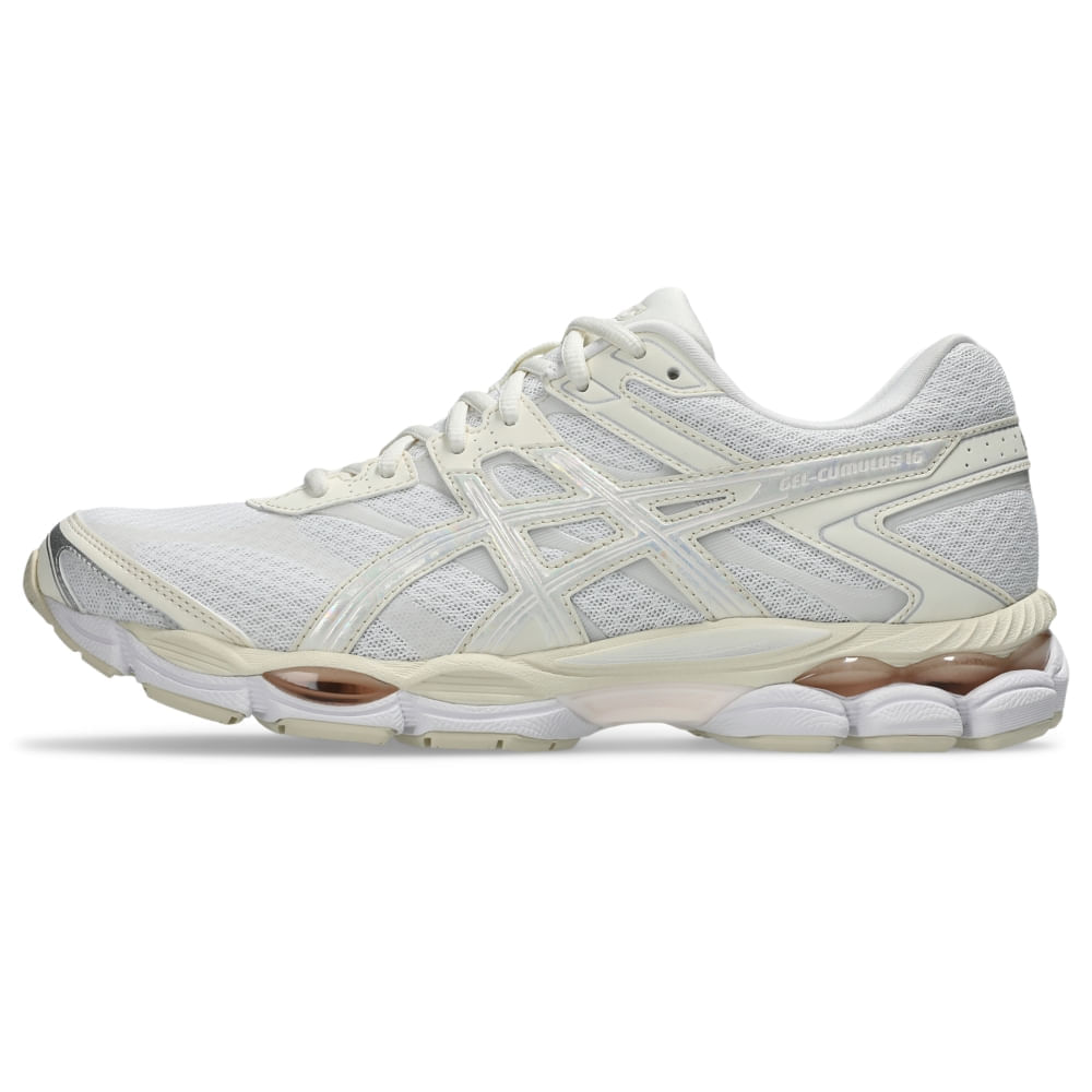 Tênis ASICS Gel Cumulus 16 - Unissex - Branco/Bege - tam: 40