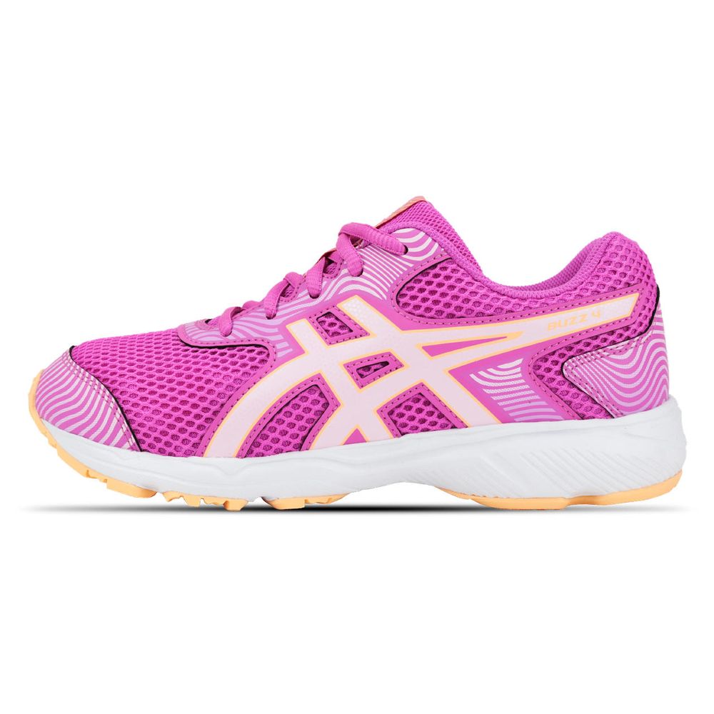 Tênis ASICS Buzz 4 - Infantil - Rosa/Laranja