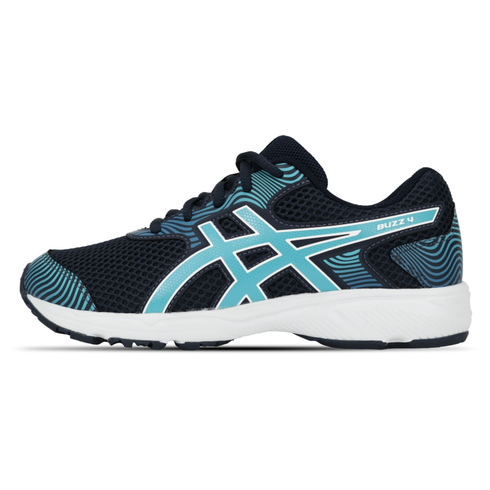 Tênis ASICS Buzz 4 – Infantil – Azul/Branco