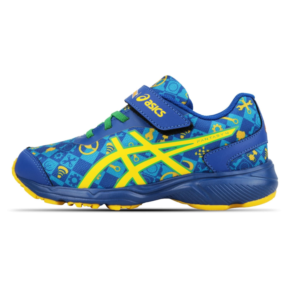 Tênis ASICS Fantasy 4 Senna - Infantil - ASICS BLUE/CILANTRO - tam: 31