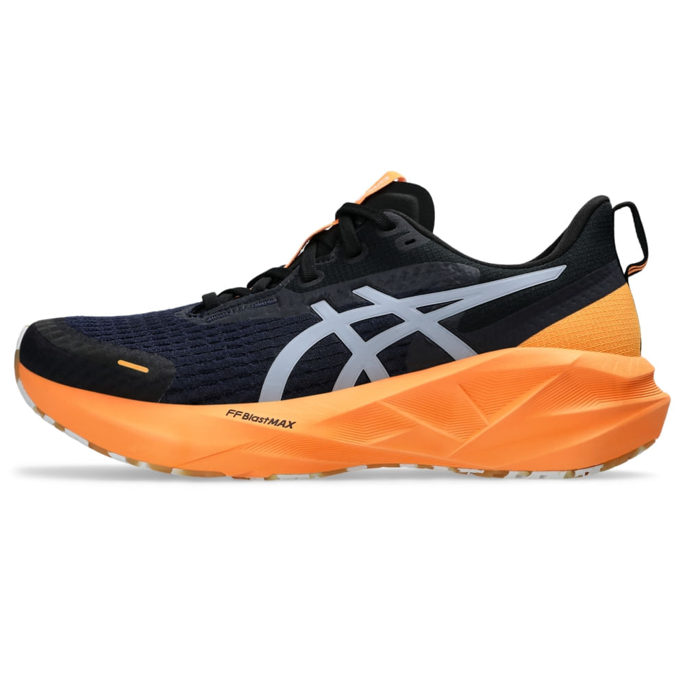 Tênis ASICS Novablast 5 Lite-Show – Masculino – Prata/Laranja