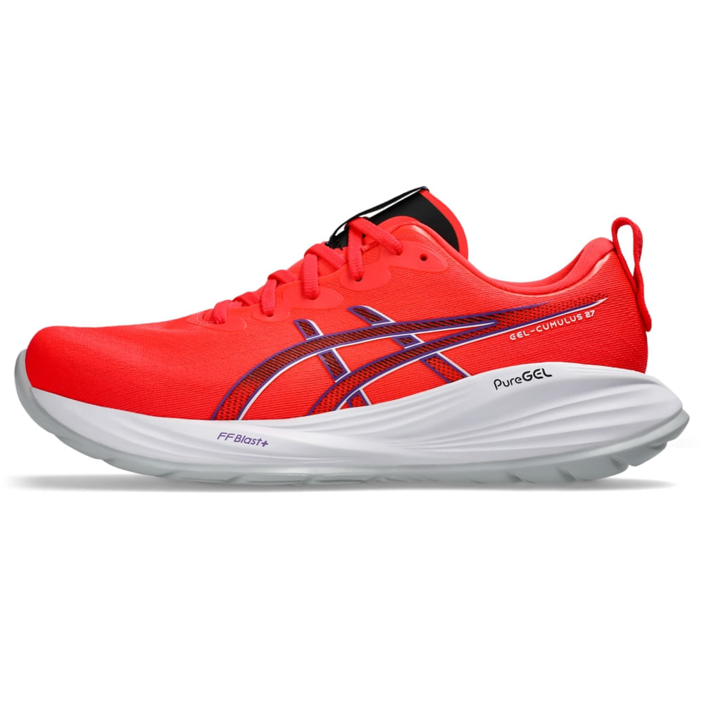 Tênis ASICS GEL-Cumulus 27 – Masculino – Vermelho/Branco