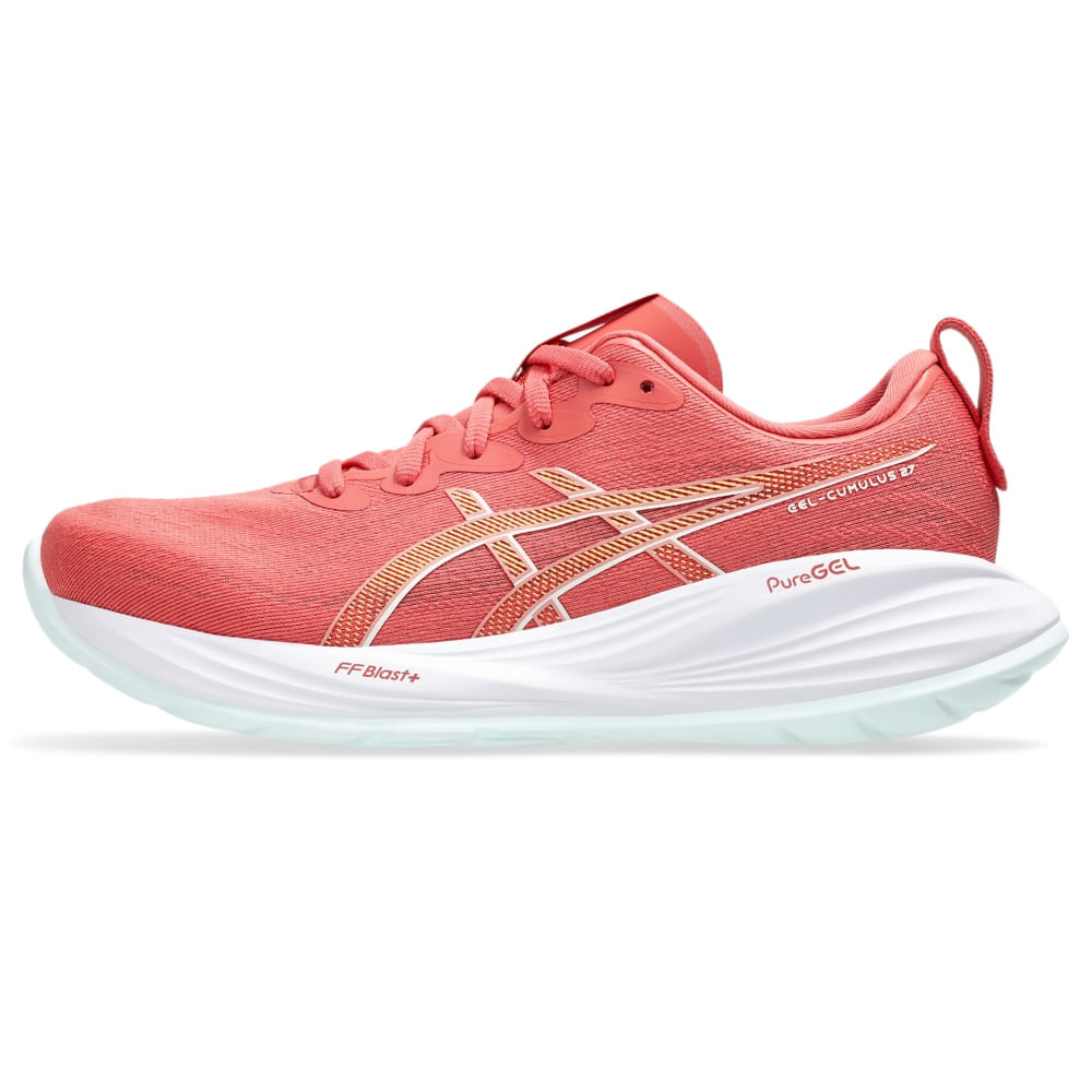 Tênis ASICS GEL-Cumulus 27 - Feminino - Rosa/Bege - tam: 35