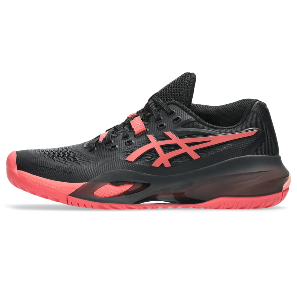 Tênis ASICS Gel-Resolution X - Feminino - Preto/Rosa