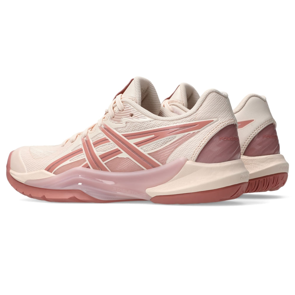 Tênis ASICS Powerbreak Ff - Feminino - Rosa/Bege - tam: 39.5 — foto 3