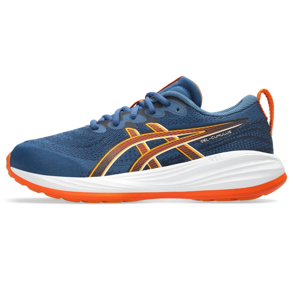 Tênis ASICS GEL-Cumulus 27 GS - Infantil - Azul/Branco - tam: 35.5