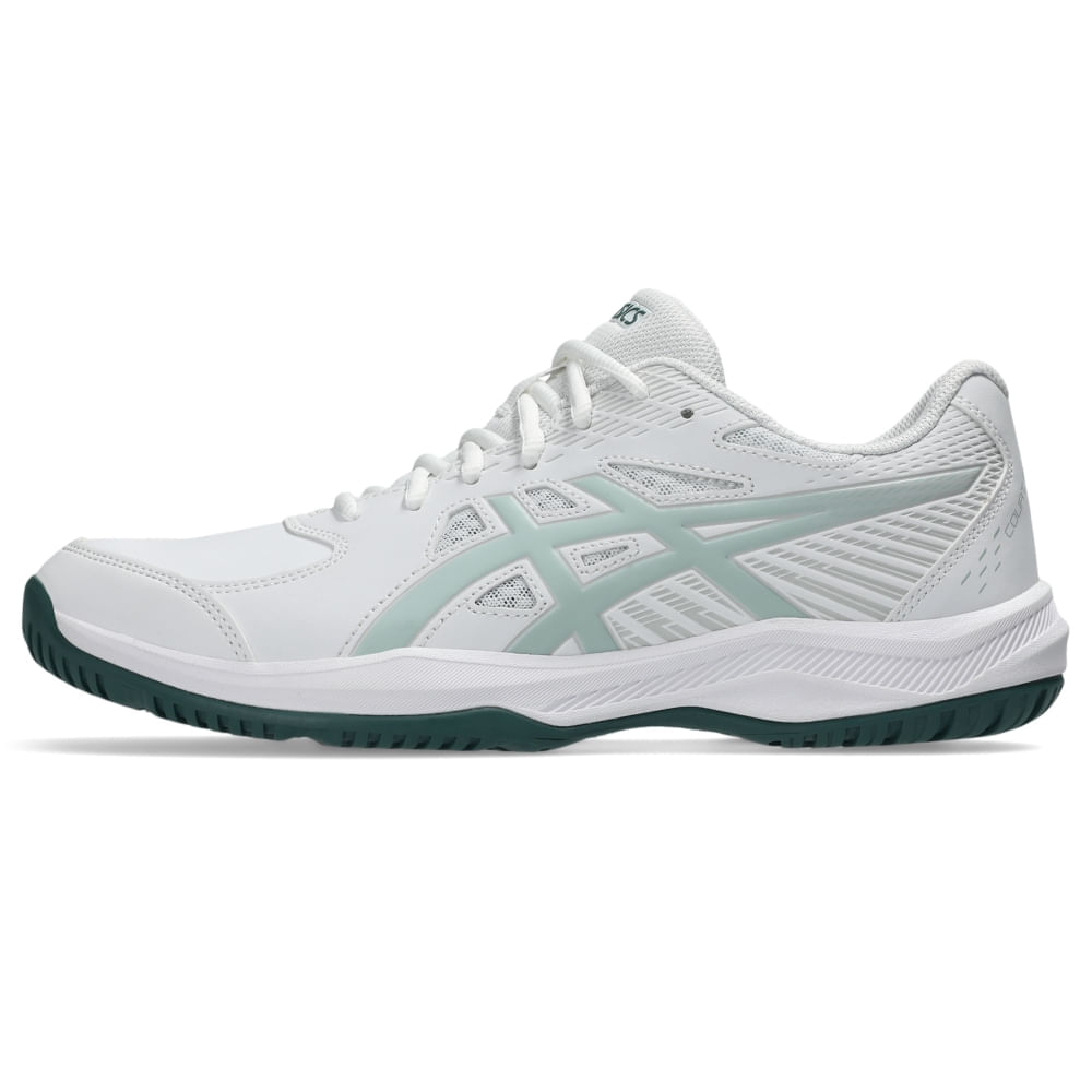 Tênis ASICS Court Slide 4 - Masculino - Branco/Azul - tam: 47