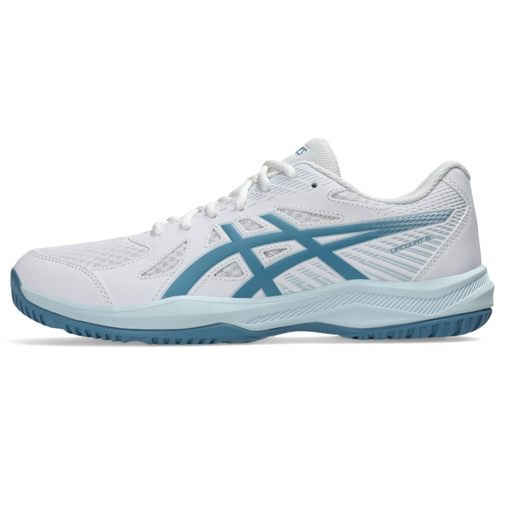 Tênis ASICS Upcourt 6 - Masculino - Branco/Azul - tam: 44