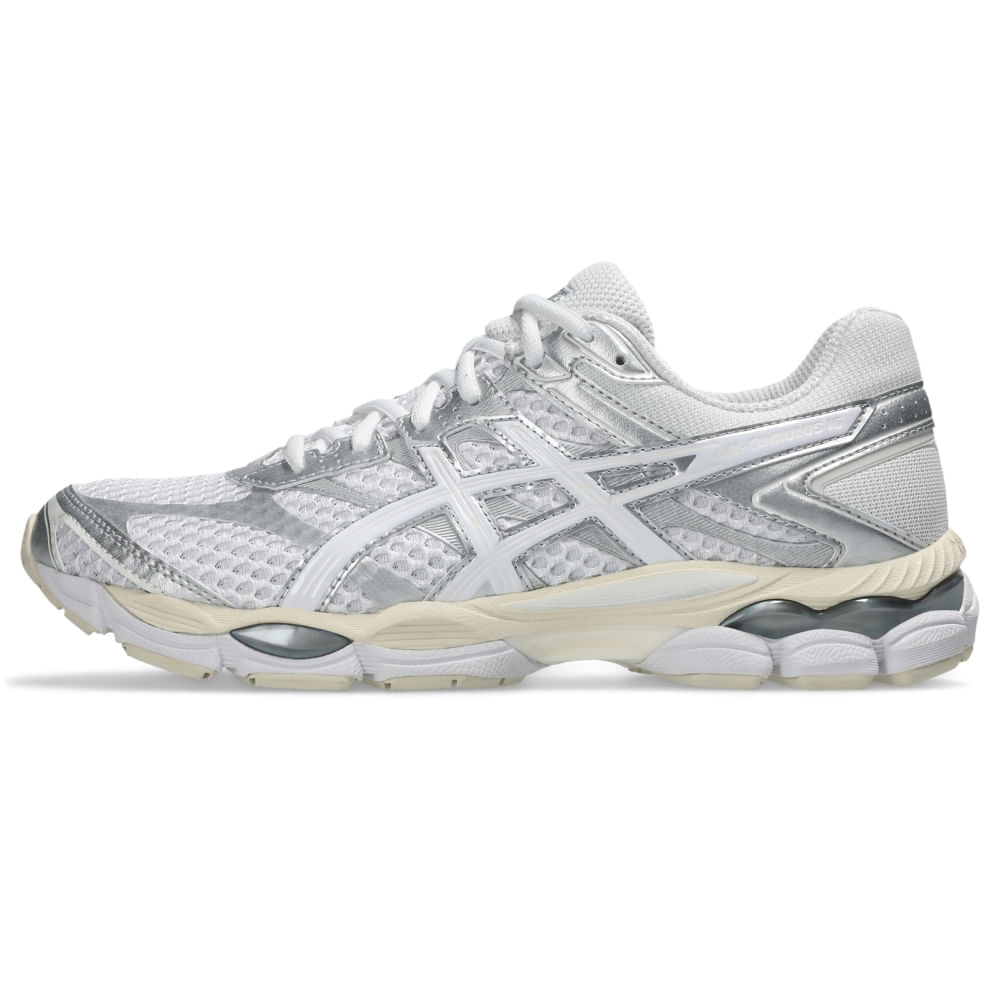 Tênis ASICS Gel Cumulus 16 - Unissex - Branco/Branco