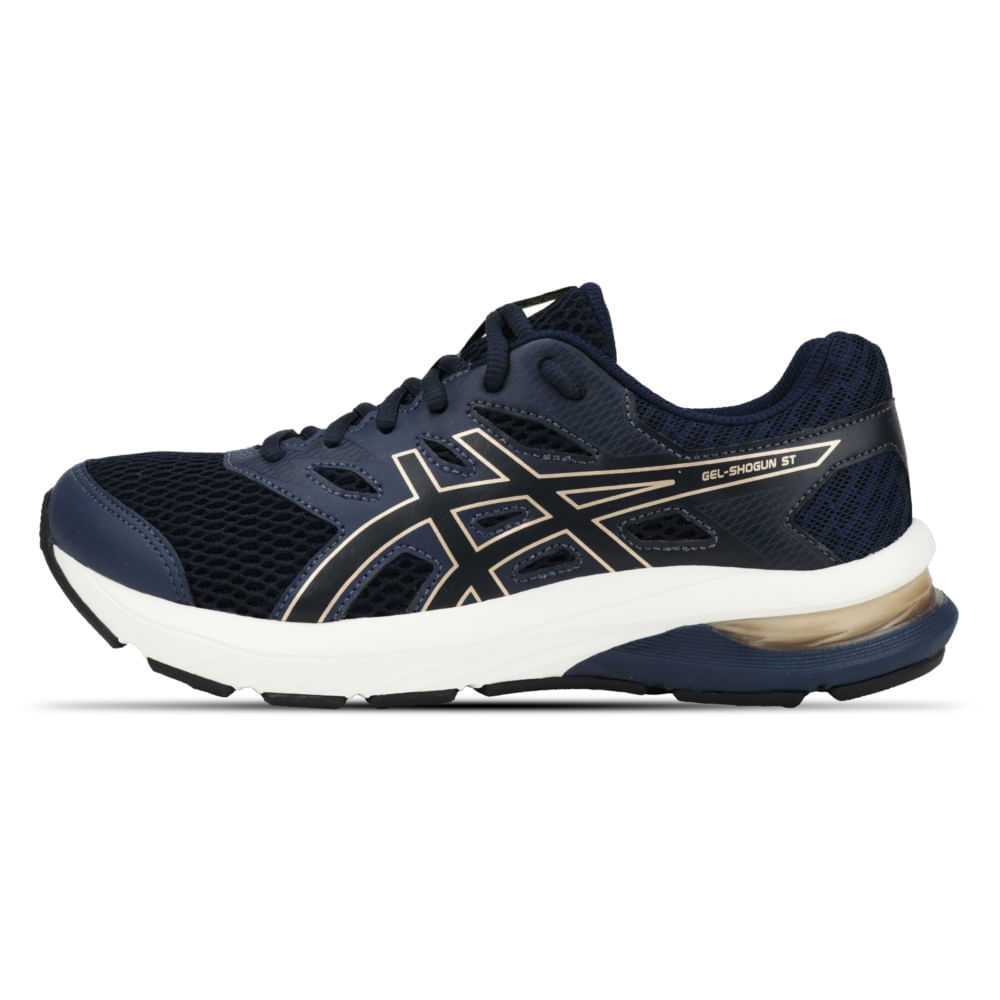 Tênis ASICS GEL-Shogun St - Feminino - Azul/Dourado - tam: 39