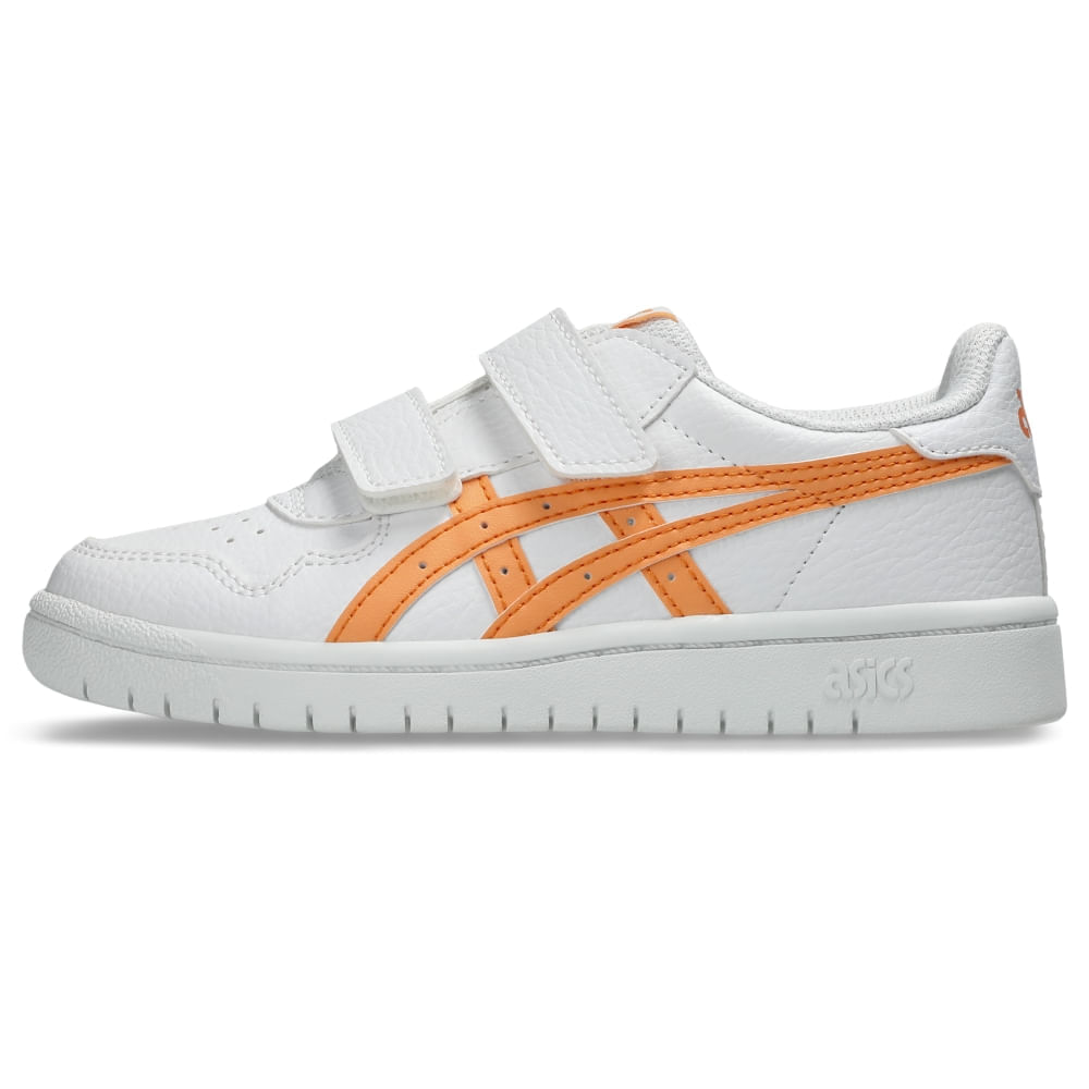 Tênis ASICS Japan S PS - Infantil - Branco/Laranja - tam: 32