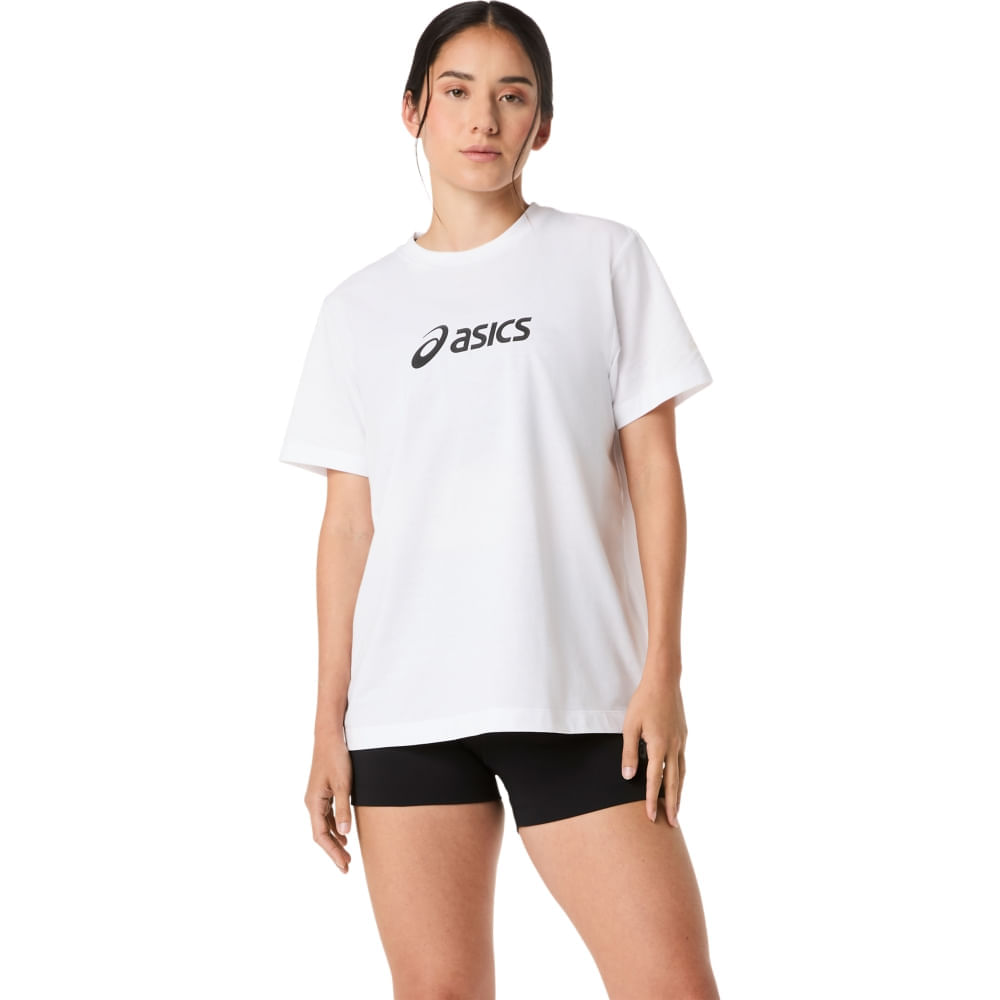 Camiseta Asics Logo - Branco - tam: M