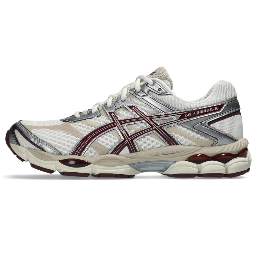 Tênis ASICS Gel Cumulus 16 - Bege/Roxo - tam: 35