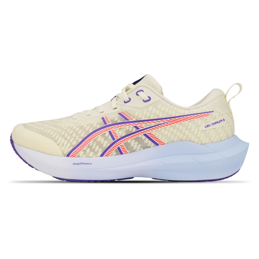 Tênis ASICS GEL-Shogun 8 - Masculino - Bege/Roxo - tam: 43