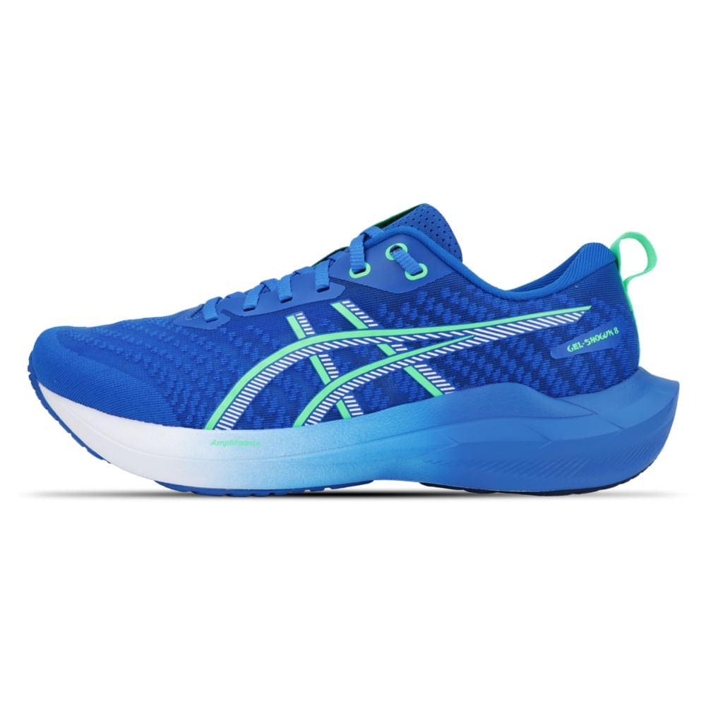 Tênis ASICS GEL-Shogun 8 - Masculino - Azul/Verde - ASICS Brasil