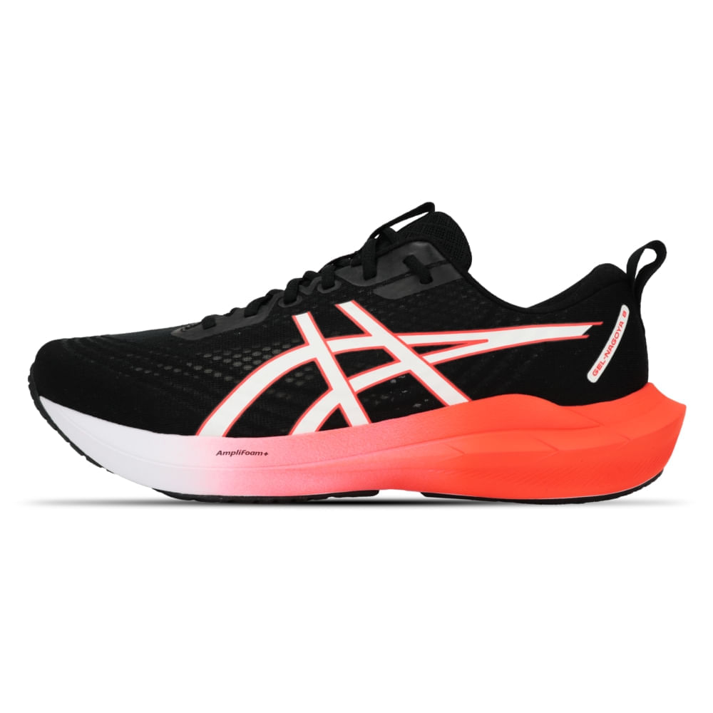 Tênis ASICS GEL-Nagoya 8 - Masculino - PRETO/VERMELHO - ASICS Brasil