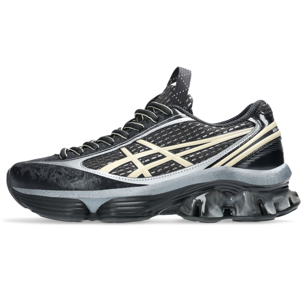 Tênis ASICS Us6-S GEL-Kinetic Fluent - Unissex - Preto/Bege - tam: 42.5