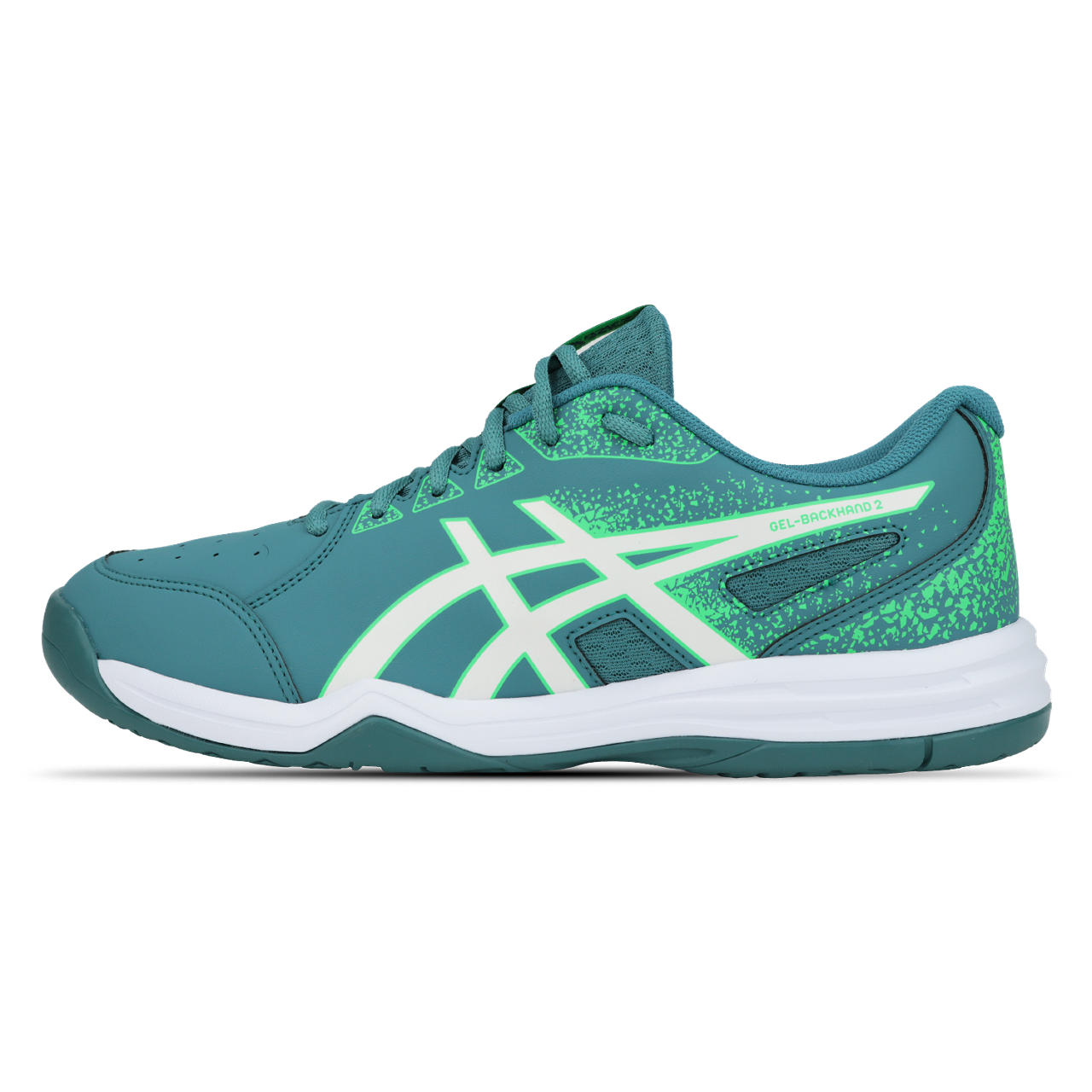 Tênis ASICS Gel-Backhand 2 - Masculino - Azul/Verde - tam: 41