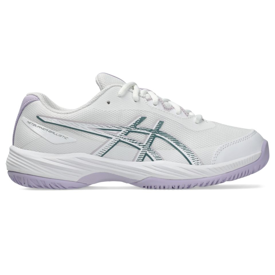 Tênis Asics Gel-Netburner Ballistic 4 Gs - Infantil - Branco/Azul