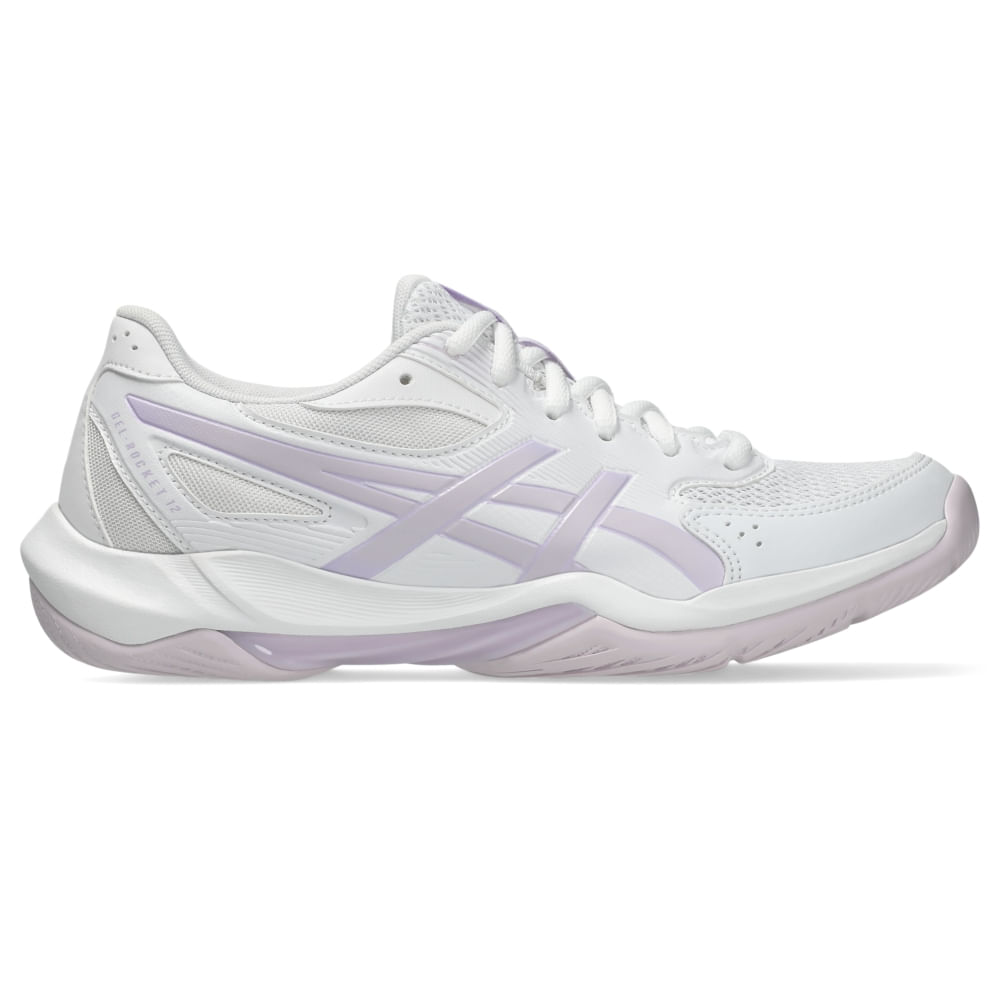 Tênis ASICS Gel-Rocket 12 - Feminino - Branco/Vermelho - tam: 44