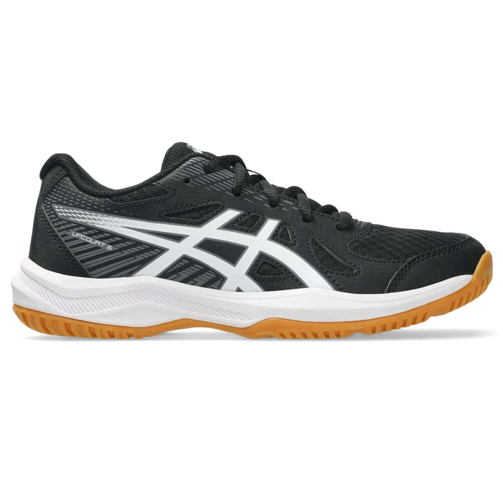 Tênis ASICS Upcourt 6 Gs - Infantil - Preto/Branco - tam: 32
