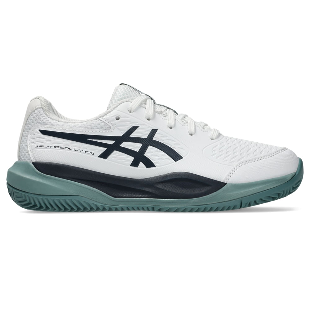 Tênis ASICS Gel-Resolution X Gs Saibro - Infantil - Branco/Azul - tam: 35