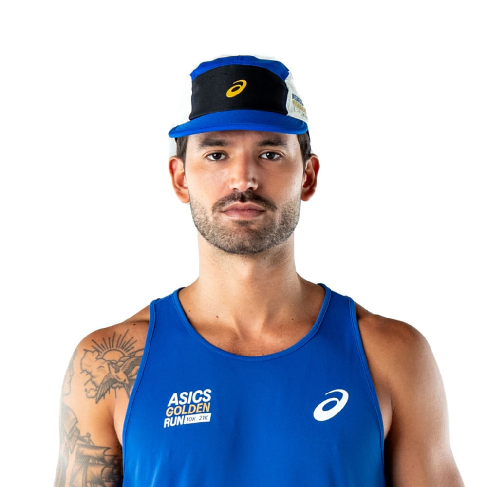 Boné 5 Panel Golden Run - Azul - tam: U