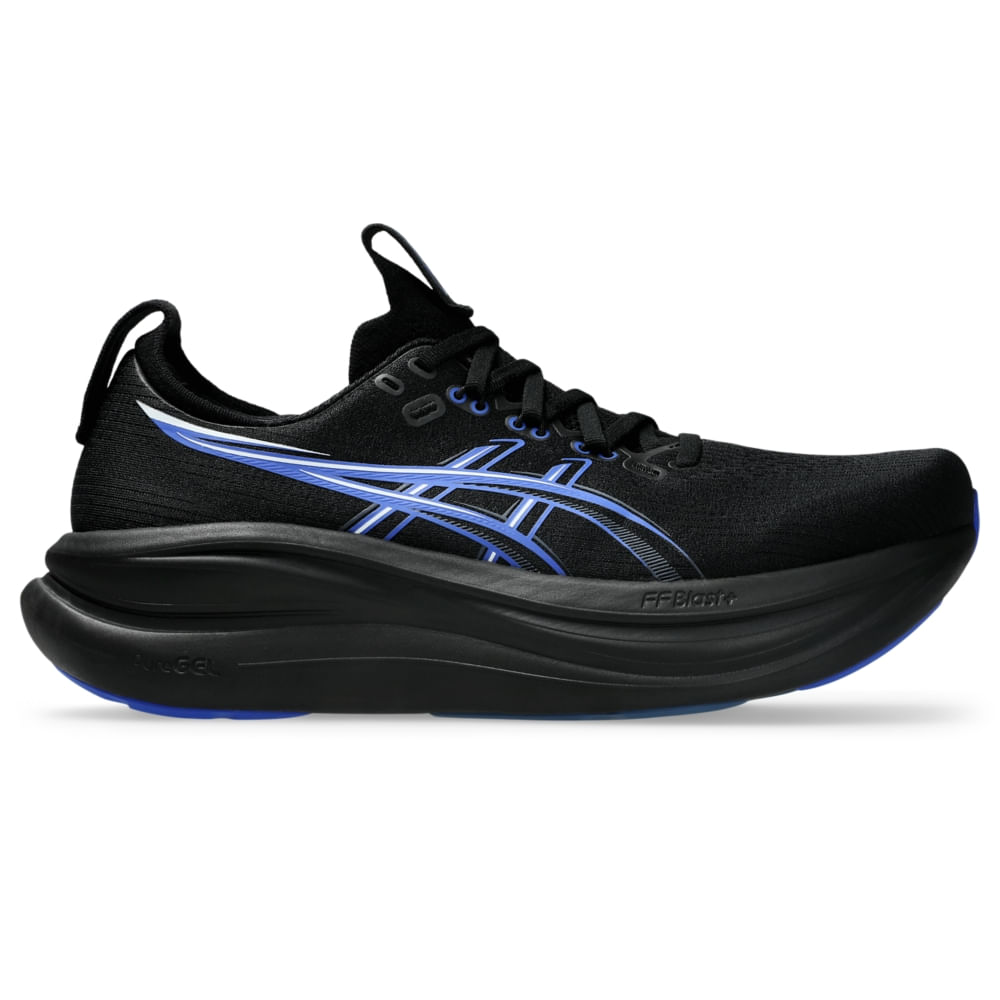 Tênis ASICS GEL Nimbus 28 - Masculino - Preto/Azul - tam: 36.5