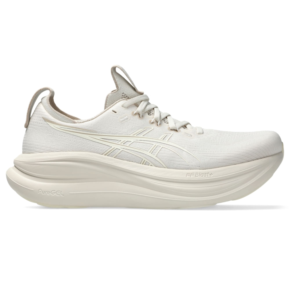Tênis ASICS GEL Nimbus 28 - Masculino - Bege/Bege - tam: 42.5