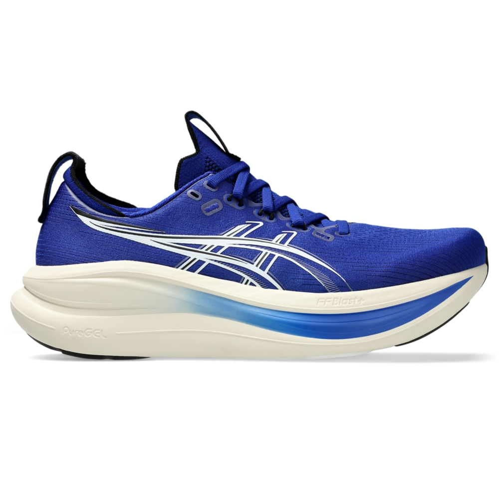 Tênis ASICS GEL Nimbus 28 - Masculino - Azul/Bege - tam: 41