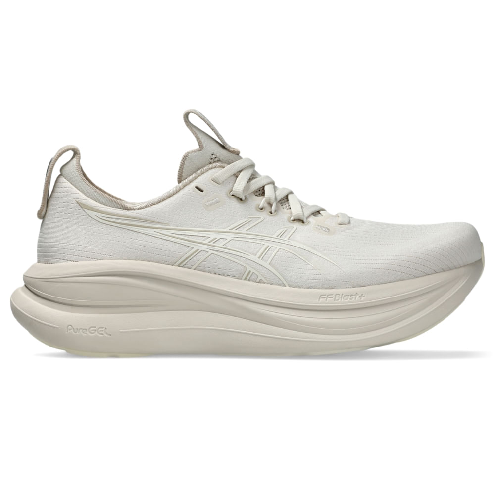 Tênis ASICS GEL Nimbus 28 - Feminino - Bege/Bege - tam: 36
