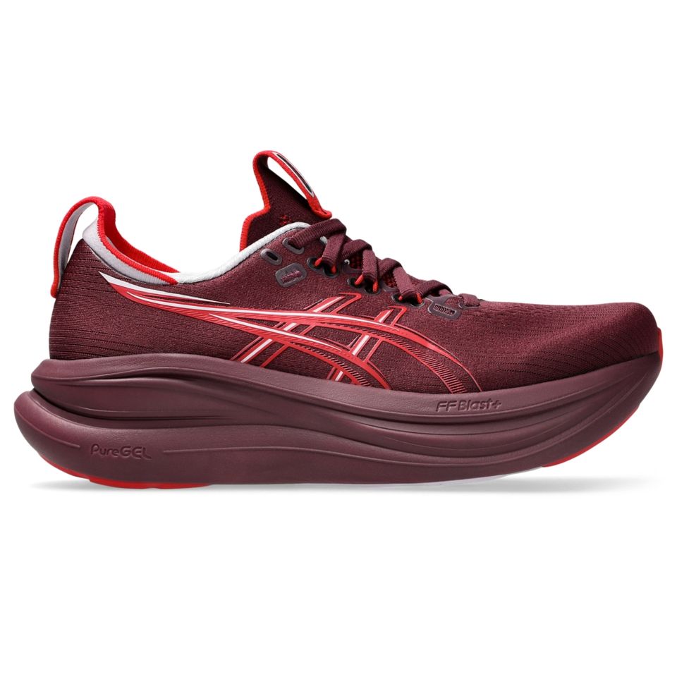 Tênis Asics Gel Nimbus 28 - Feminino - Roxo/Vermelho