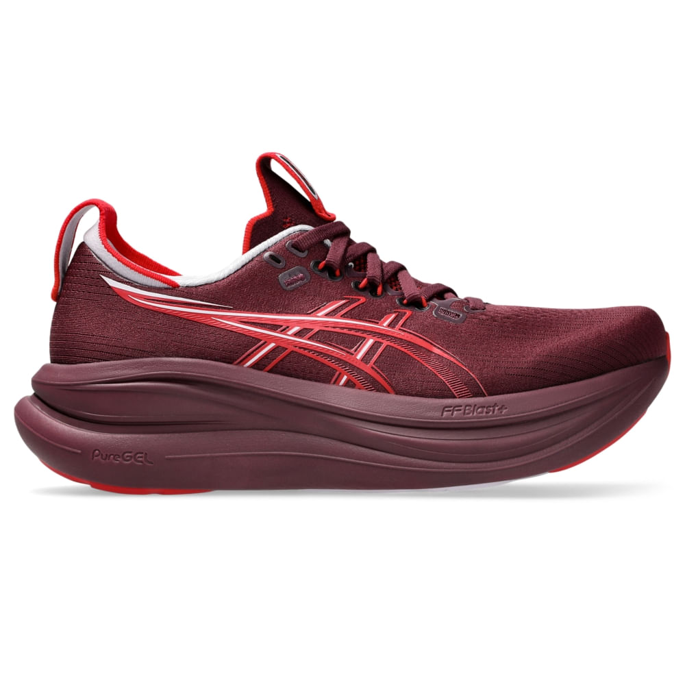 Tênis ASICS GEL Nimbus 28 - Feminino - Roxo/Vermelho - tam: 40