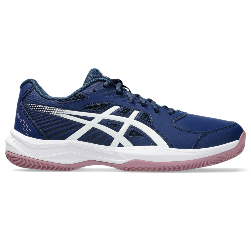 Tênis ASICS Court Slide 4 Saibro/Oc - Feminino - Azul/Branco - tam: 40.5