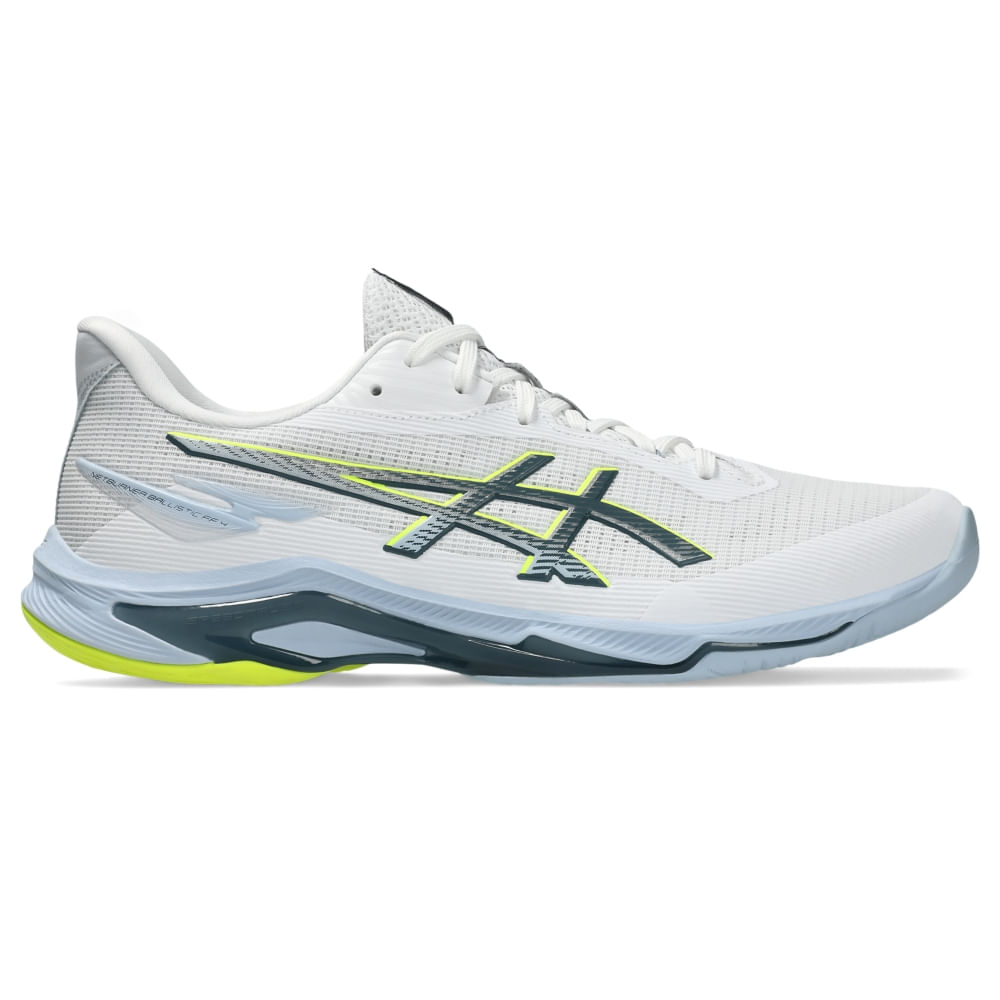 Tênis ASICS Netburner Ballistic Ff 4 - Masculino - Branco/Azul - tam: 37