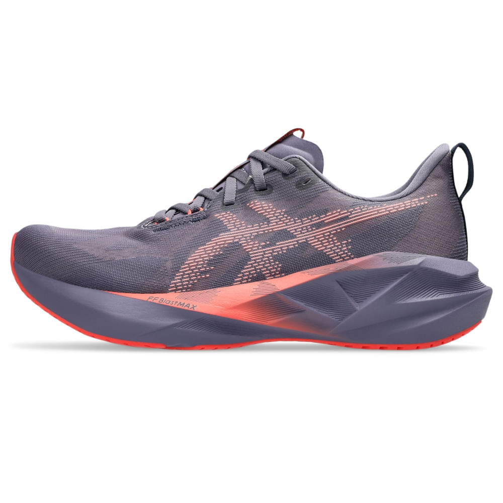 Tênis ASICS Novablast 5 - Masculino - Roxo/Rosa