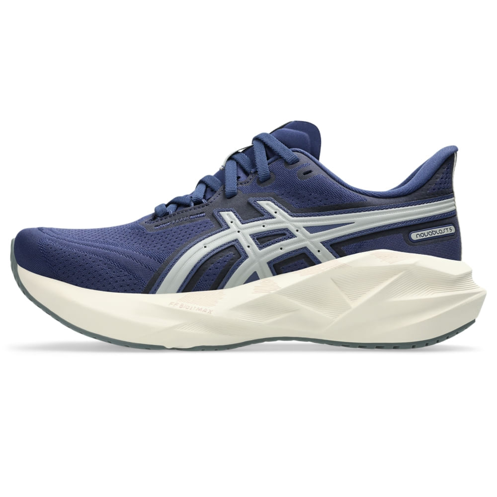 Tênis ASICS Novablast 5 Atc - Feminino - Azul/Cinza - ASICS Brasil