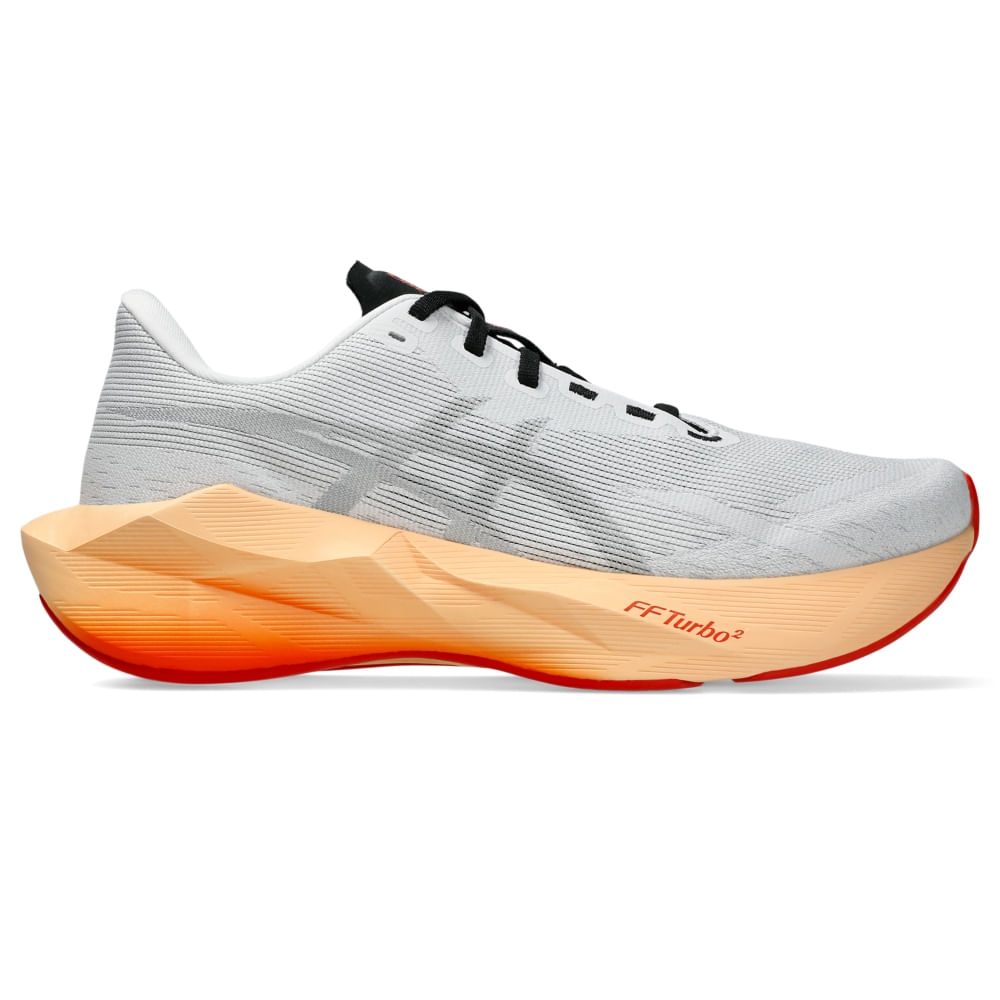 Tênis ASICS Novablast 6 - Branco/Laranja - tam: 45