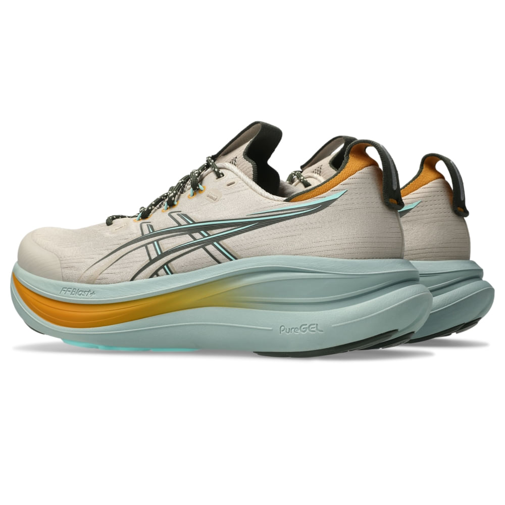 Tênis ASICS Gel- Nimbus 28 TR - Bege/Azul - tam: 37 — foto 4