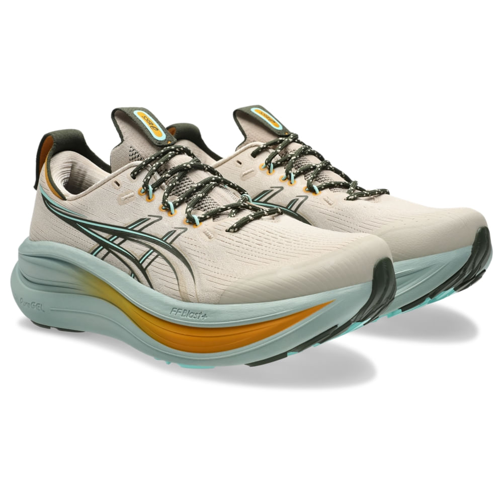 Tênis ASICS Gel- Nimbus 28 TR - Bege/Azul - tam: 37 — foto 5