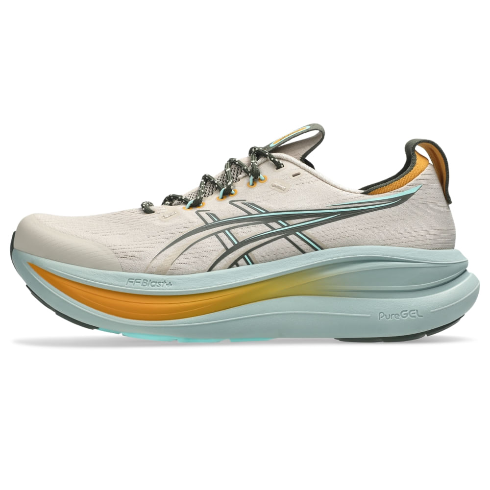 Tênis ASICS Gel- Nimbus 28 TR - Bege/Azul - tam: 37 — foto 7