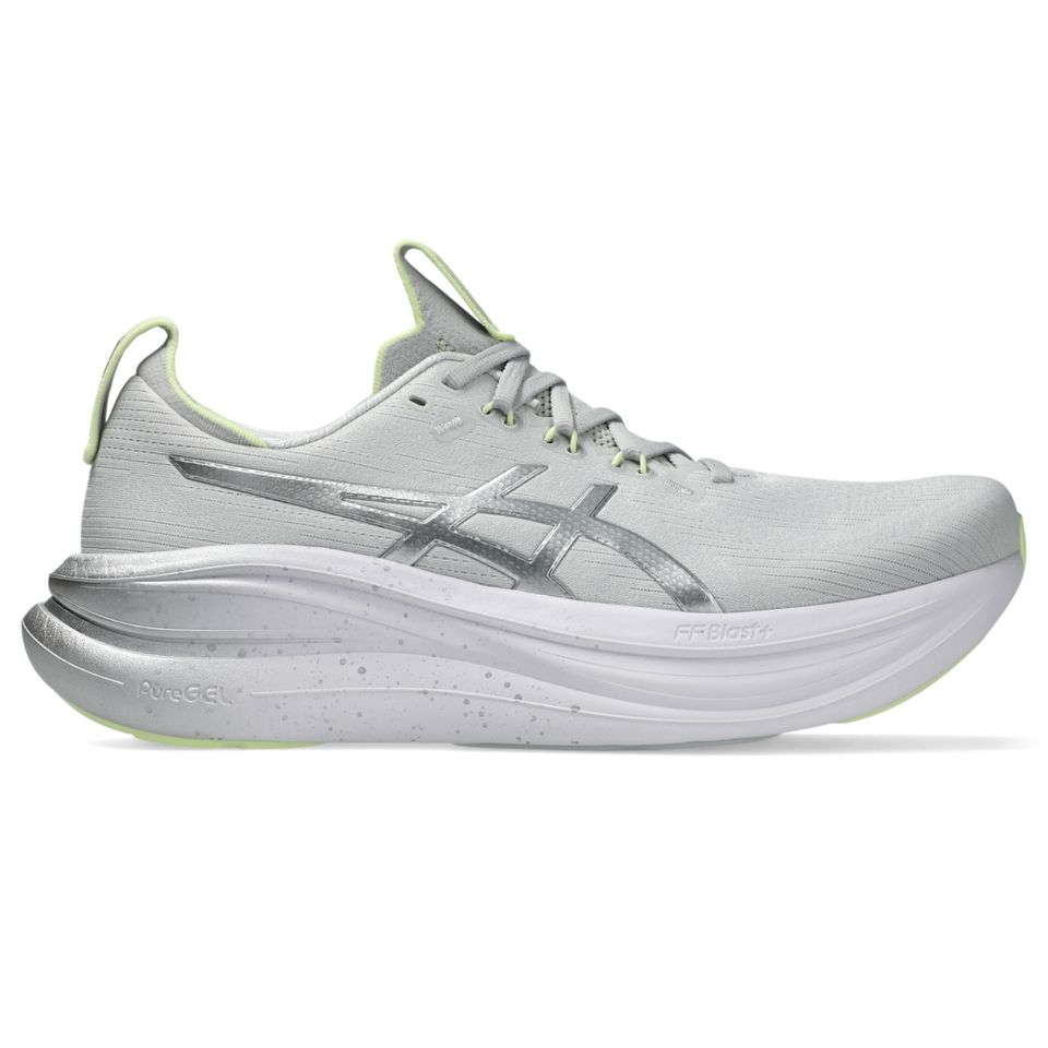 Tênis Asics Gel- Nimbus 28 Platinum - Prata/Verde