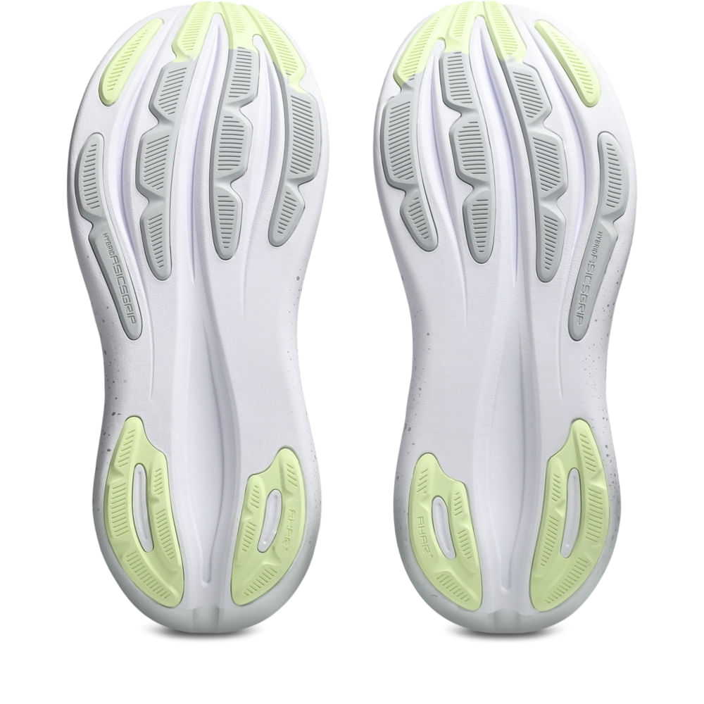Tênis ASICS Gel- Nimbus 28 Platinum - Prata/Verde - tam: 41 — foto 3