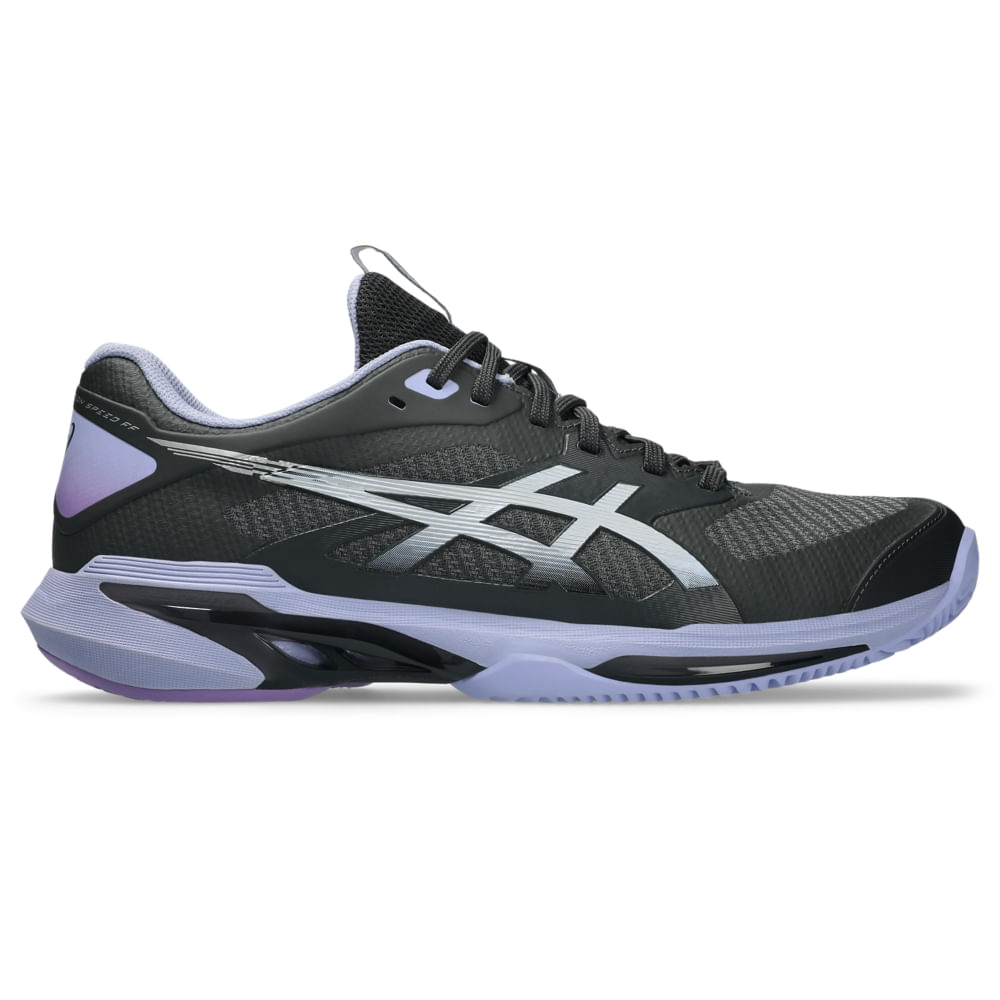 Tênis ASICS Solution Speed FF 4 CLAY Night Energy - Cinza/Prata - tam: 39